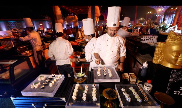 Catered food display